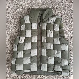 Forever 21 Olive Puffer Vest
